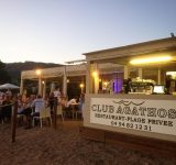 Dîner les pieds dans le sable #restaurant #plage #poisson #rizoto #soir #soleilcouchant #beach #sand #sable #fish #evening #sunset #clubagathos #agathos
