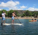 famille-paddle-canoe-kayak-mer-plage-agay-var