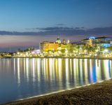 ville saint raphael plage soir