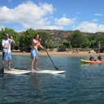 famille-paddle-canoe-kayak-mer-plage-agay-var